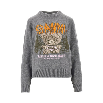 forest teddy wool-blend sweater
