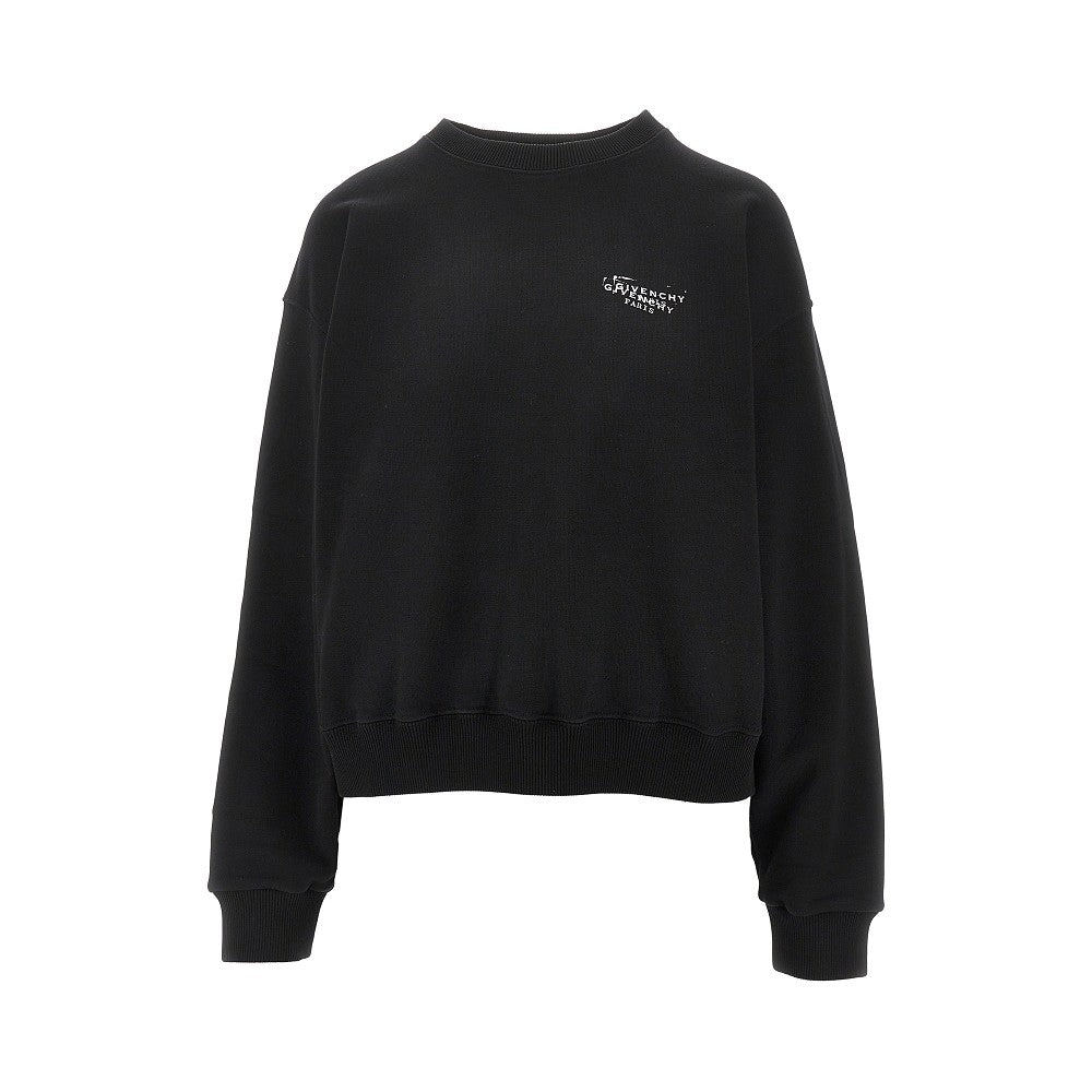 GIVENCHY S givenchy stamp print crewneck sweatshirt