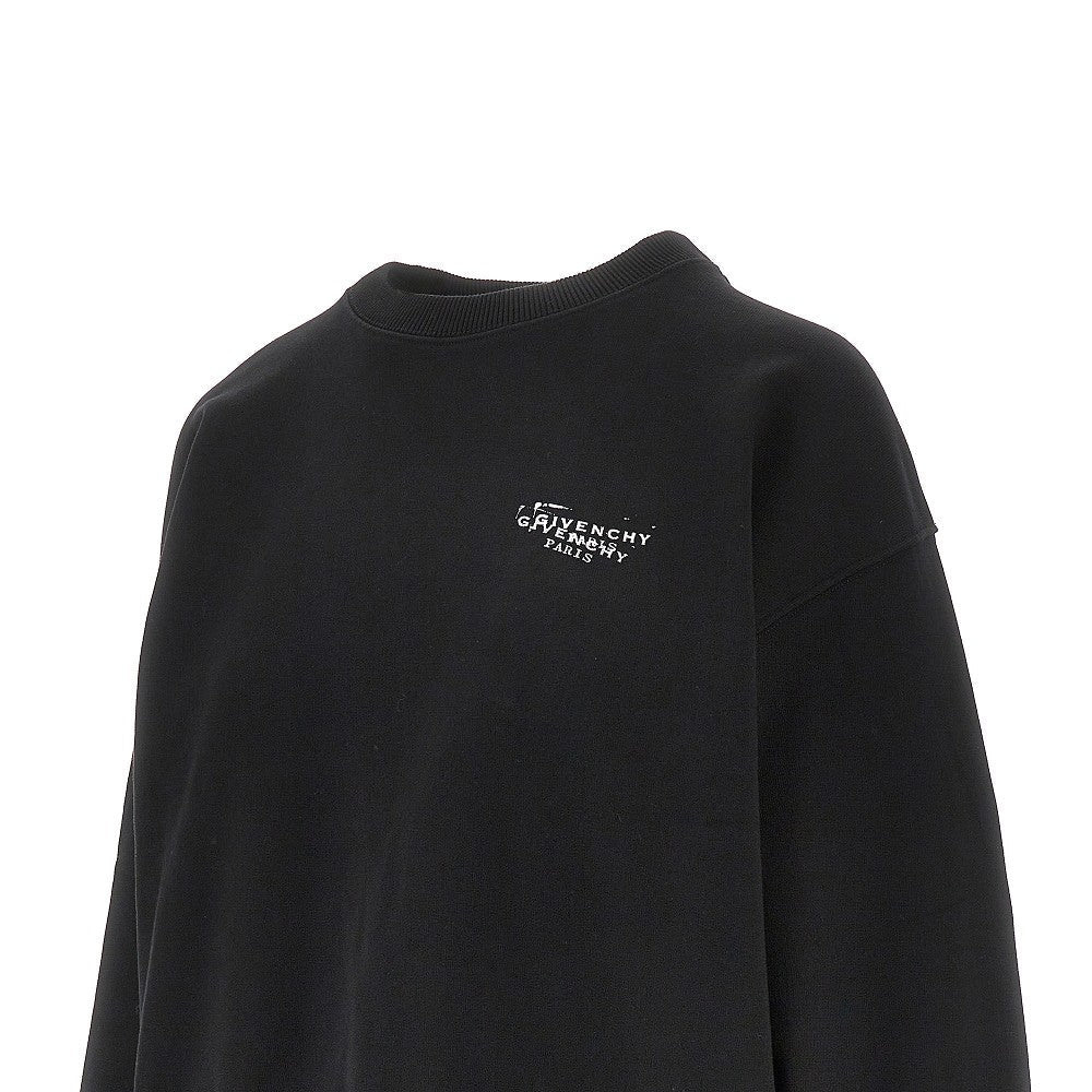 givenchy stamp print crewneck sweatshirt