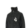 mouliné knitted full-zip sweatshirt