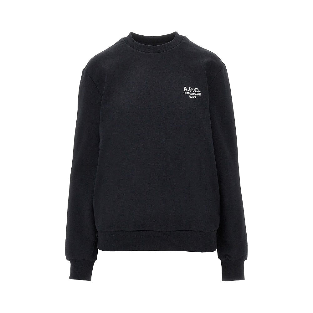 A.P.C. XS crewneck sweatshirt with logo embroidery