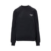 crewneck sweatshirt with logo embroidery