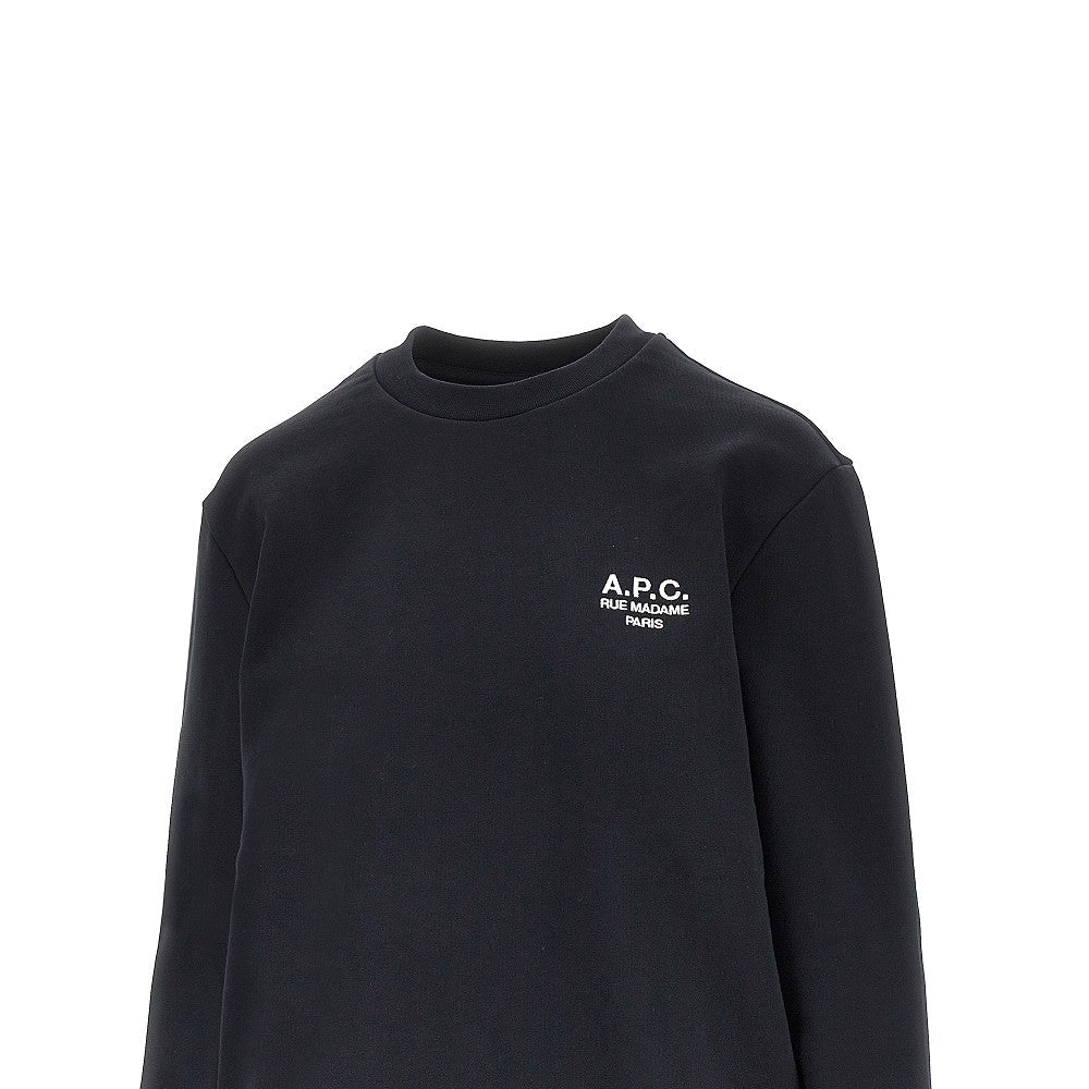 A.P.C. XS crewneck sweatshirt with logo embroidery