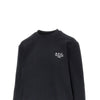 crewneck sweatshirt with logo embroidery