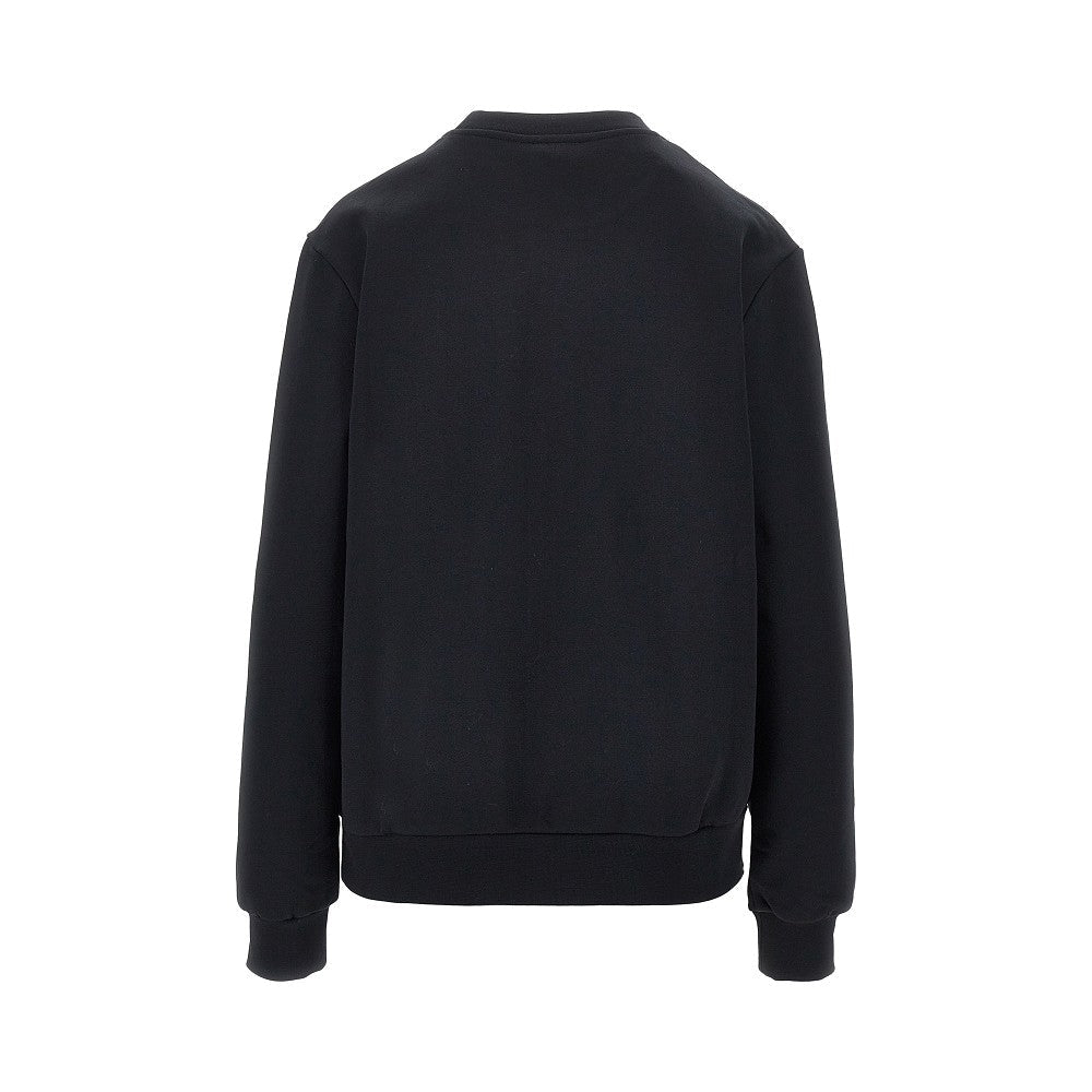 crewneck sweatshirt with logo embroidery