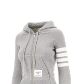 THOM BROWNE 36 full-zip hoodie with 4 bar detail
