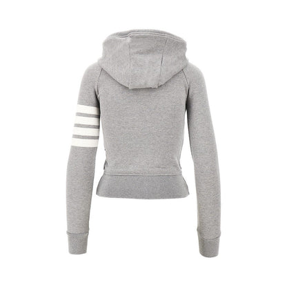 THOM BROWNE 36 full-zip hoodie with 4 bar detail