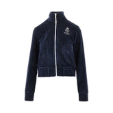 SPORTY AND RICH S crown tennis elio velour track jacket