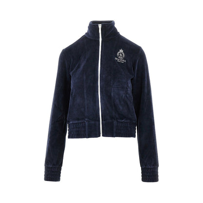 SPORTY AND RICH S crown tennis elio velour track jacket