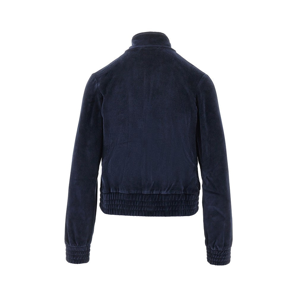 SPORTY AND RICH S crown tennis elio velour track jacket