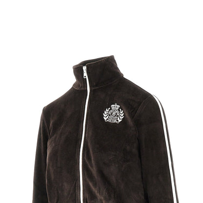 SPORTY AND RICH S crown tennis elio velour track jacket