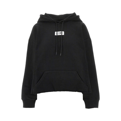 MM6 XS hoodie with raw-cut hem