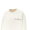 calligraphic logo print sweatshirt