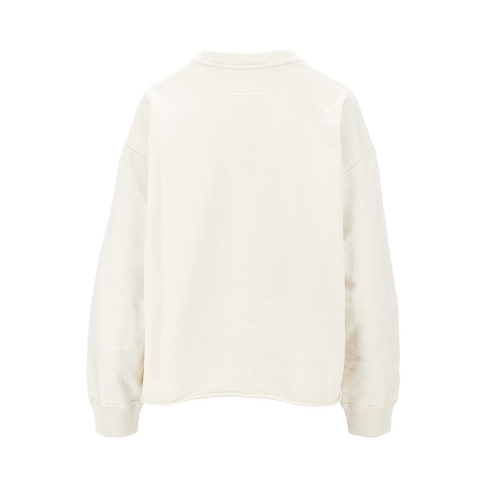 calligraphic logo print sweatshirt