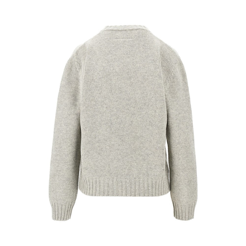 calligraphic print sweater