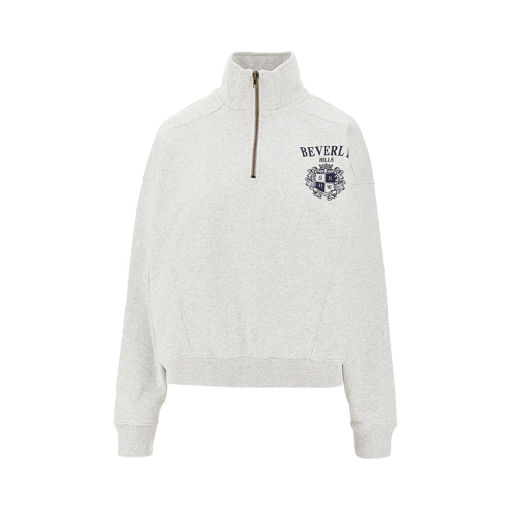 SPORTY AND RICH S bh crest half-zip sweatshirt