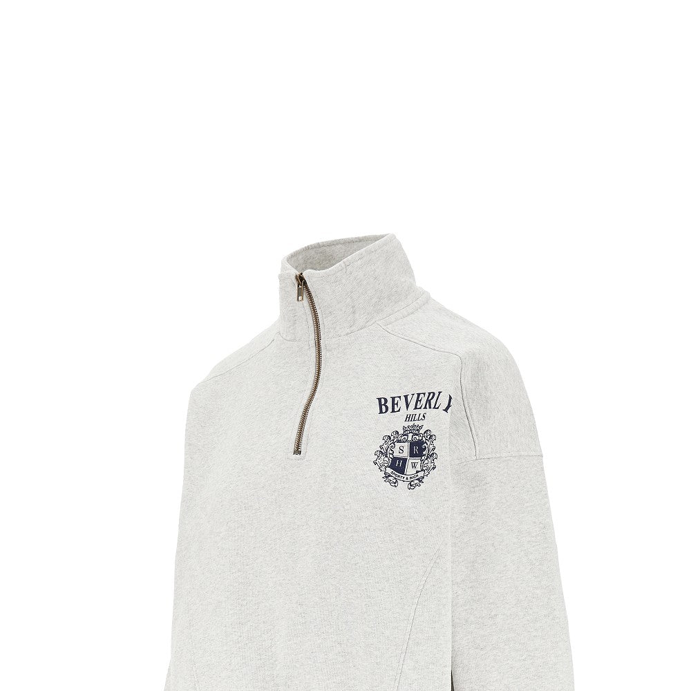 SPORTY AND RICH S bh crest half-zip sweatshirt
