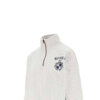 SPORTY AND RICH S bh crest half-zip sweatshirt