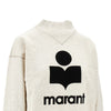 moby sweatshirt with flocked logo