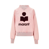ISABEL MARANT ETOILE 36 moby sweatshirt with flocked logo