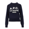 terry-stitch logo wool sweater