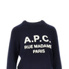 terry-stitch logo wool sweater