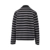 self-tie closure striped wool cardigan
