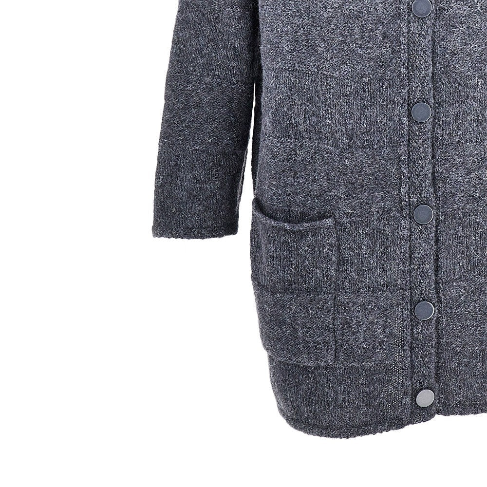 EMPORIO ARMANI S alpaca-blend long cardigan