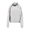 draped crewneck sweatshirt