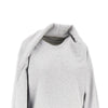 draped crewneck sweatshirt