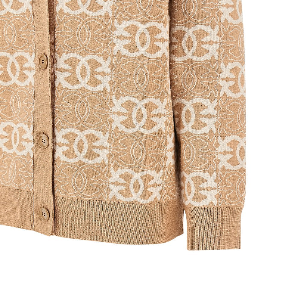 PINKO XS jacquard viscose-blend cardigan