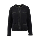 TORY BURCH M kendra wool-blend knitted cardigan