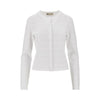 t monogram pointelle knit cardigan