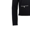 kendra cardigan with scalloped edges