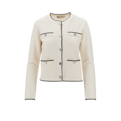 kendra cardigan with scalloped edges