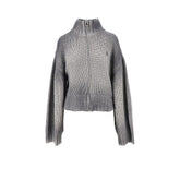 THE ATTICO 40 faded wool and cashmere cardigan