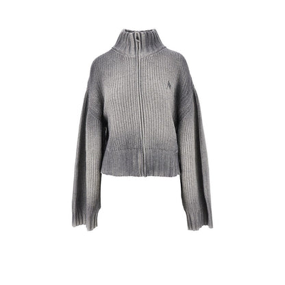 THE ATTICO 40 faded wool and cashmere cardigan