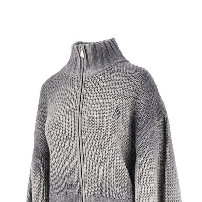 THE ATTICO 40 faded wool and cashmere cardigan