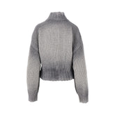 THE ATTICO 40 faded wool and cashmere cardigan