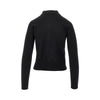 wool-blend cardigan with collar