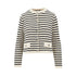 MAX MARA WEEKEND S cotton-blend striped knitted cardigan