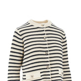 MAX MARA WEEKEND S cotton-blend striped knitted cardigan
