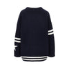 knitted cardigan with logo