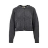 wool short cardigan