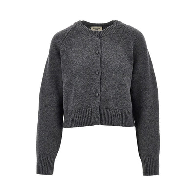 wool short cardigan