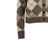 wool-blend argyle cardigan