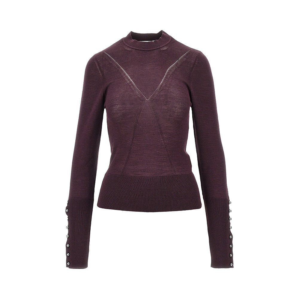 RABANNE S silk and merino wool-blend sweater
