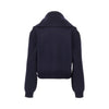 stretch wool full-zip cardigan