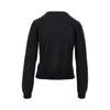 knitted cardigan with diamond motif