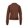 knitted cardigan with diamond motif